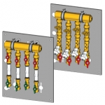 GIACOMINI Узел многоквартирный 1 1/4 x 3/4 /multiuser Giacomini GE550-3 GE550Y149